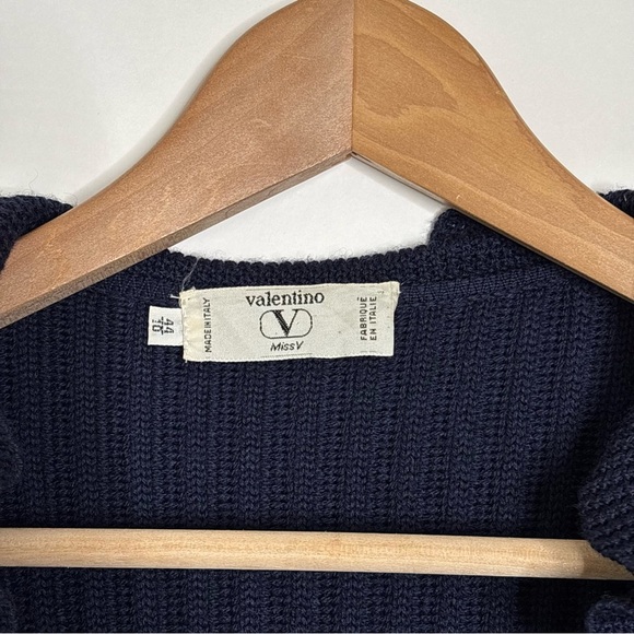 Valentino Miss V Wool Cardigan Vintage 1960’s size 10 - Picture 8 of 10